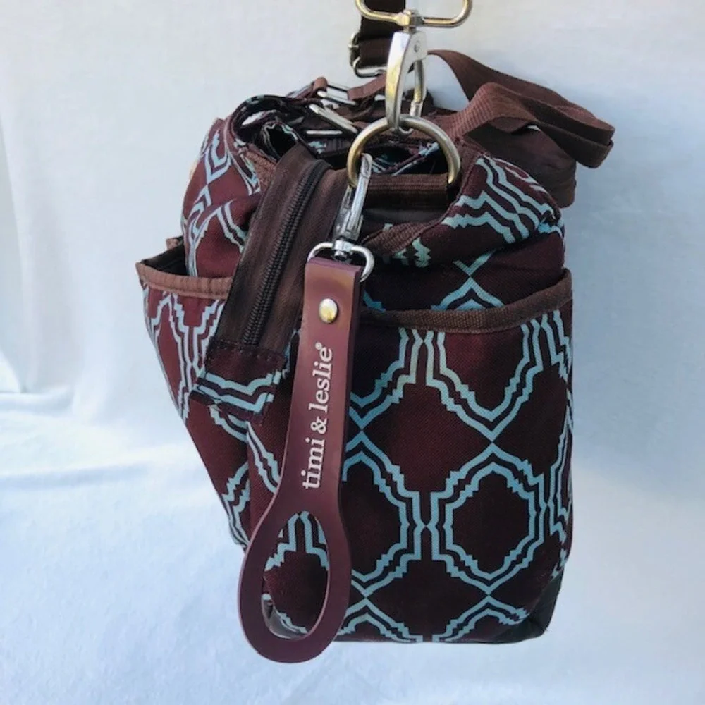 Coco Lapin Diaper Bag by Timi & Leslie Brown Blue 16